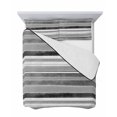 thumbnail image 7 of Quilts Twin Size Bedding Set, Grey Nordic Style Stripes Lightweight Quilted Comforter, Black Gray Texture Soft Reversible Bedspread Coverlet with Pillow Covers for All Season, 68" x 86", 7 of 7