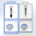 thumbnail image 2 of MOSTPLUS Set(4) Coilovers Struts for 2006-2011 Acura CSX Honda Civic FD1 FD2 FD7 FA1 FG1 FG2 FA5, 2 of 7
