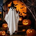 thumbnail image 4 of 53.15 Inch Halloween Swing Ghost Hanging Ornament,Ghost On Swing Figurine, Front Door Hanging Ghost, Large Swinging Ghost Outdoor Decor for Halloween Yard Porch Home Party Decorations, 4 of 7