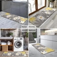 thumbnail image 2 of Gray Daisy Flower Yellow Blooms Pattern Kitchen Rug Mat,Kitchen Runner Rugs Non Skid Washable,Decorative Kitchen Floor Mats for Kitchen,Sink,Laundry,17"X47", 2 of 5