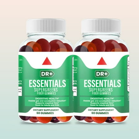 Delicious Fiber Gummies for Digestive Health Relieves Constipation | 2-Pack