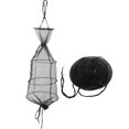 thumbnail image 4 of Mesh Fish Cage, Floating Fishing Basket, Lustrous And Anti-Odor Easy To Store And Carry Large Capacity Fishing For Woman Outdoor Activity Man ANGGREK 28099‑C‑B Parte inferior abierta Negro, 4 of 8