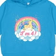 thumbnail image 3 of Inktastic 4th Birthday Unicorn Rainbow Cute Girls Toddler Hoodie, 3 of 4