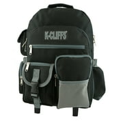 K-Cliffs Unisex Heavy Duty Large Rolling School Backpack with Wheels in Black