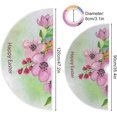 thumbnail image 3 of FMSHPON Easter Flower Watercolor Xmas Christmas Tree Skirt Stand Mat for Holiday Party Decoration Indoor Outdoor 48 inches, 3 of 6
