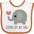thumbnail image 3 of Inktastic Loved by My Gigi Grandma Boys or Girls Baby Bib, 3 of 4