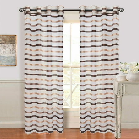 UPC 886511246799 product image for Lavish Home Sonya Grommet Curtain Panel - Taupe | upcitemdb.com