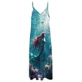thumbnail image 4 of Mermaid Glitter Fish Scale Girls Sleeveless Dress Woman Fashion Long Dresses Women's Summer Suit Dress Summer 2025 Women, 4 of 7