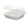 Dart 95HT1R Carryout Food Container, Foam Hinged 1-Comp, 9 1/2 x 9 1/4 x 3, 200/Carton