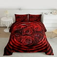 thumbnail image 2 of Castle Fairy Kids Teens Adults Valentine's Day Floral Rose Bedding Comforter Set 2pcs,Romantic Lover Couple Twin Comforter Sets Microfiber,Abstract Geometric Stripes Breathable Bedding Set, 2 of 8