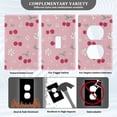 thumbnail image 3 of Yayeee Blank Wall Plate Cover 1-Gang 4.5"x2.7" Home Unused Decorative Outlet, Pink Cute Cherry Pattern, 3 of 7