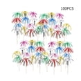 thumbnail image 4 of Kenally 100 piezas Letrero de fuegos artificiales Fuegos artificiales Cóctel Palillos Tropical Cupcake Toppers Bebida Aperitivo Palillos de Type3 NO3 Kenally TO002972-00, 4 of 6