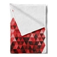 thumbnail image 2 of Burgundy Soft Flannel Fleece Throw Blanket, Futuristic Modern Heart in Geometrical Ombre Style in Squared Pixels Artwork, Cozy Plush for Indoor and Outdoor Use, 70" x 90", Red and Ruby, by Ambesonne, 2 of 5