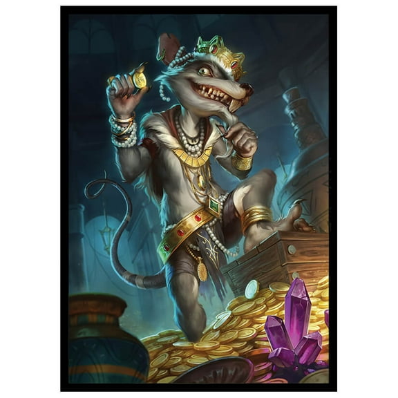 Fantasy North - Radagin - Collector of Shinies - 100 Smooth Matte TCG Card Sleeves - Fits Magic MTG Commander Pokemon and other Card Games - Playing Card Sleeves