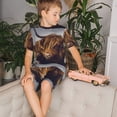 thumbnail image 4 of Balery Portrait Of Cow With Its Baby Cow Conjunto de Pijama Infantil de Manga Corta con Estampado – Ropa de Dormir de Algodón Suave-Medium, 4 of 6