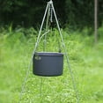 thumbnail image 3 of Outdoor 4L Aluminum Hanging Pot: Lightweight, Non-Stick, Perfect For Camping! Orange Lid, 3 of 10