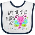 thumbnail image 3 of Inktastic My Auntie Loves Me- Cute Dragonfly Boys or Girls Baby Bib, 3 of 4