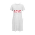 thumbnail image 2 of Aofany Short Sleeve Nightgowns for Women Plus Size Soft Comfortable Sleepwear Sleep Shirt Casual Print Nightdress for Women, 2 of 4