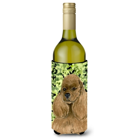 Caroline's Treasures SS8809LITERK Cocker Spaniel Wine Bottle Hugger, Wine Bottle, multicolor