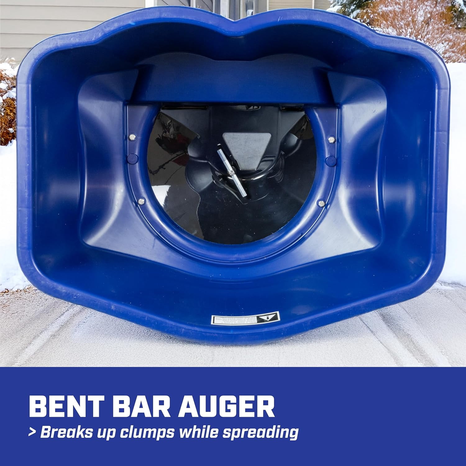 Chapin 88800B Spreader, Rock Salt, Ice Melt, 100Lbs, Auger, Baffles, 12" Tires, Enclosed Gears, T-Handle, Rain Cover