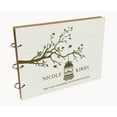 thumbnail image 7 of Darling Souvenir Personalized Engraved Laser Cut Wedding Guest Book Wooden Cover Sign-in Book Registry Guestbook Scrapbook-C7, 7 of 7