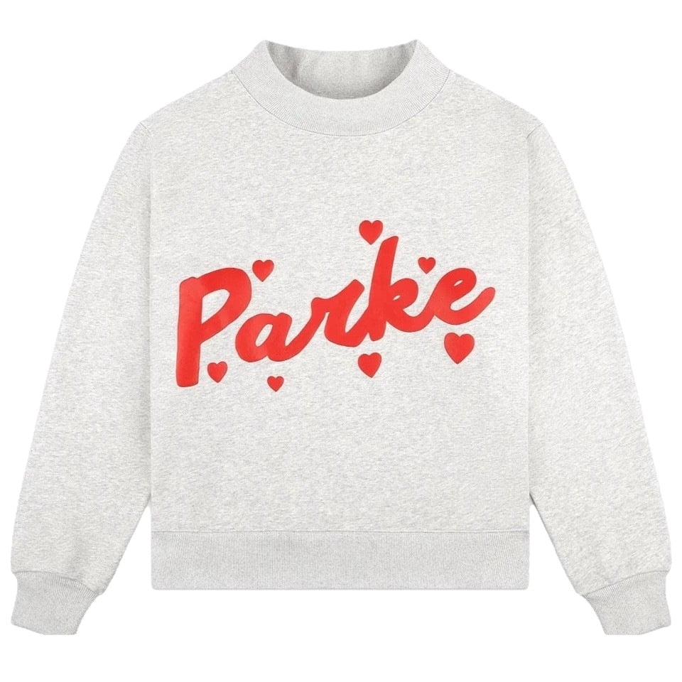 PARKE Unisex Printed Casual Crew Neck Hooded Sweatshirt