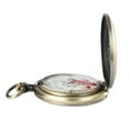 thumbnail image 2 of Reloj Bolsillo Retro Con Tapa Hueca Bronce Metal para Exteriores, 2 of 6