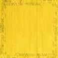 thumbnail image 1 of Ahgly Company Indoor Square Solid Yellow Modern Area Rugs, 4' Square, 1 of 4