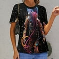 thumbnail image 6 of Octopus in The Mysterious Ocean T Shirts Basic T-Shirt Short Sleeve Ladies Tee Shirt Summer Graphic Clothing, 6 of 6