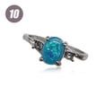 thumbnail image 4 of Qarigey Anillo de plata para mujer, anillos de moda portátiles, regalos para novia, joyería decorativa, propuesta de boda, compromiso informal Ropa, zapatos y accesorios Miscelánea Azul Tamaño 10 Qarigey AP011197-23, 4 of 6
