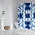 thumbnail image 2 of Blue White Tie Dye Mandala Pattern Shower Curtain 72"x72" ,Bathroom Decorative Shower Curtains Set with 12 Hooks,Modern Waterproof Washable Shower Curtain, 2 of 6