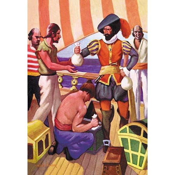 Blackbeard- Fine Art Canvas Print (20" x 30")