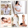 thumbnail image 4 of Paquete de 3 sujetadores sin tirantes para mujer, sujetador bandeau para mujer, sujetador corto sin costuras acolchado, suave y cómodo, sin aros, 4 of 4