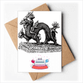 thumbnail image 1 of China Culture Qing Dynasty Line Drawing Happy Birthday Greeting Cards Envelopes Blank, 1 of 3