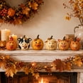 thumbnail image 4 of Cute Fall Decor for Home Halloween Cow Pumpkin Statue Outdoor Fall Porch Decor 4.5 X 4.5 Inch Resin Figurine for Lawn Patio Garden Seasonal Display, 4 of 5
