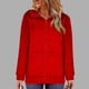 thumbnail image 5 of Puntoco Sudadera con capucha de color sólido con cremallera y manga larga para mujer con bolsillos Puntoco Puntoco-1, 5 of 8