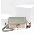 thumbnail image 3 of Small PVC Crossbody Bag in Green – Adjustable Strap, Multi-Compartment Design, 3 of 9