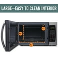 thumbnail image 7 of Farberware 1.3 Cu. ft. 1100-Watt Microwave Oven, Stainless/Black, FMO13AHTBKI, 7 of 7