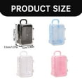 thumbnail image 3 of GQDIN Mini Suitcase Favor Box 12pcs Mini Luggage Travel Suitcase Candy Box Clear Plastic Rolling Trolley Case Jewelry Storage Holder for Wedding Birthday (2.75" x 2"), 3 of 9