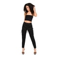 thumbnail image 6 of American Bazi Women's High Waist Drawstring Waist Cargo Joggers RJJ2898 - Black - Small, 6 of 6