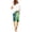 Green, variant on Trendfront Women's Plus Size Graphic Print Bermuda Shorts Lightweight Elastic Waist with Pockets Lounge Bottoms