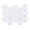 thumbnail image 1 of Espejo pegatinas de pared único exquisito interior hexagonal hogar adorno habitaciones decoraciones espejos decoraciones paredes adornos plata 15 piezas Methold HA047854-02B, 1 of 7