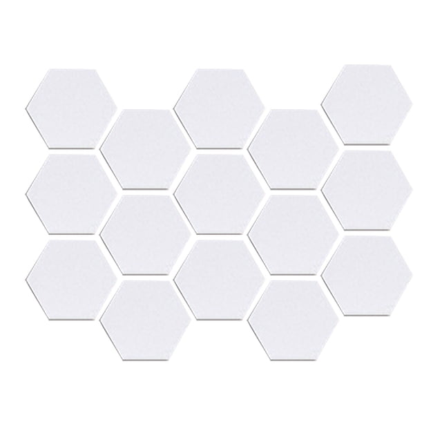 Espejo pegatinas de pared único exquisito interior hexagonal hogar adorno habitaciones decoraciones espejos decoraciones paredes adornos plata 15 piezas Methold HA047854-02B