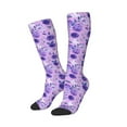 thumbnail image 2 of Balery Violet Fun Novelty Socks Men'S Women'S Crew Socks Funny Crazy Novelty Socks Quirky And Cool Socks, 2 of 9