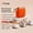 Orange, variant on 2026 High-end Ultra Compact Pocket Mini Massage Gun, Deep Tissue Percussion Massager,4 Replaceable Massage Heads, USB-C rechargeable portable device for Athletes Office Workers