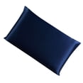 thumbnail image 3 of Funda de almohada de seda de morera Funda de almohada transpirable de 2 lados Funda de almohada de color sólido para la piel del cabello, Azul marino, 51x76cm kenally HA003379-22, 3 of 7