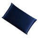 thumbnail image 3 of Funda de almohada de seda de morera Funda de almohada transpirable de 2 lados Funda de almohada de color sólido para la piel del cabello, Azul marino, 51x36cm kenally HA003379-04, 3 of 7