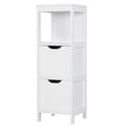 thumbnail image 1 of Yaheetech Armoire de Salle de Bain Autoportante à 3 Niveaux, Blanc, 1 of 7