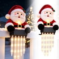 thumbnail image 2 of WYBXZ Christmas Fence Peeker, Resin Cascading Icicle Lights for Outdoor Railing, 2 of 8
