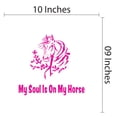 thumbnail image 4 of Animal Wall Decals for Care Taker Daycare - Horse Head on White Background Horse DIY & Creativity Boy Girl Bedroom Wall Sticker - Size: 10 In x 9 In, 4 of 5